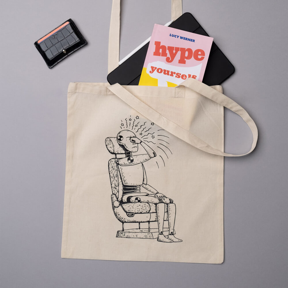 CRASH DUMMY TOTE BAG